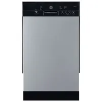 GE 18" 52dB Built-In Dishwasher with Stainless Steel Tub (GBF180SSMSS) - Stainless Steel