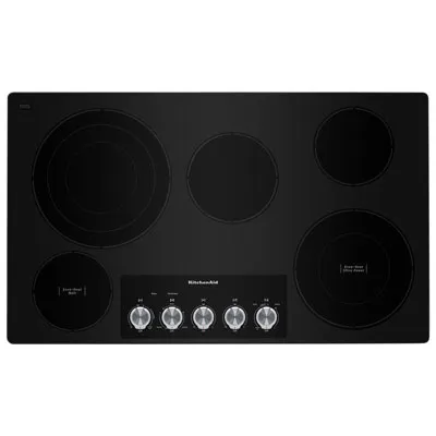 KitchenAid 36" 5-Element Electric Cooktop (KCES556HSS) - Stainless Steel