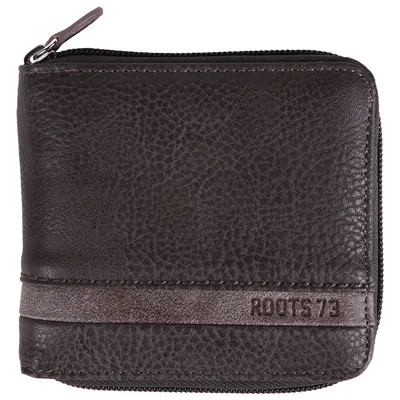 Roots Roughing It RFID Bi-fold Wallet - Brown