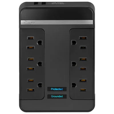 Rocketfish 6 Outlet/2 USB Surge Protector - Only at Best Buy