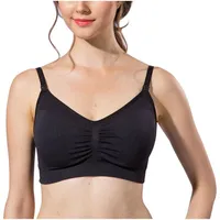 Modern Eternity Jade Seamless Nursing Bra - Large - Black