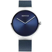 Bering Classic 39mm Casual Watch - Blue/Silver