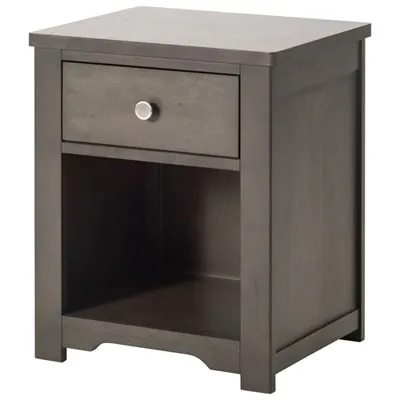 Harmony 1-Drawer Kids Nightstand - Dapper Grey