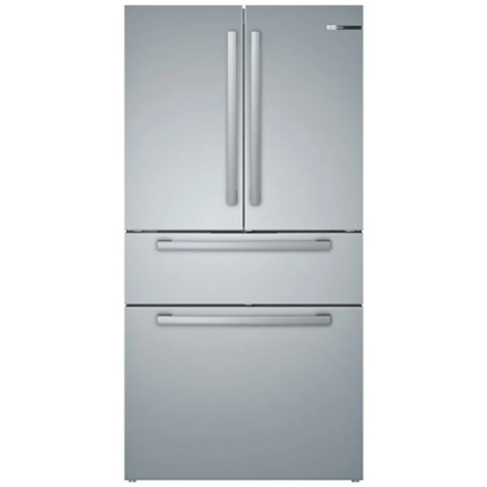 Bosch 36" 21 Cu. Ft. Counter-Depth 4-Door French Door Refrigerator (B36CL80SNS) - Stainless Steel