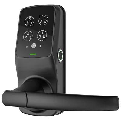 Lockly Secure Plus Fingerprint Bluetooth Latch Smart Lock - Matte Black