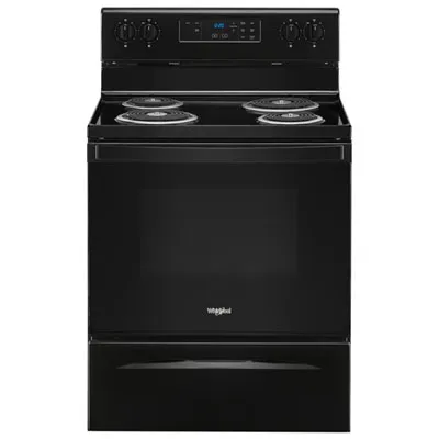 Whirlpool 30" 4.8 Cu. Ft. Freestanding Electric Coil Top Range (YWFC150M0JB) - Black