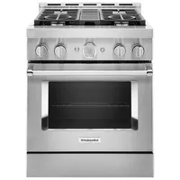 KitchenAid 30" 4.1 Cu. Ft. True Convection Freestanding Gas Range (KFGC500JSS) - Stainless Steel