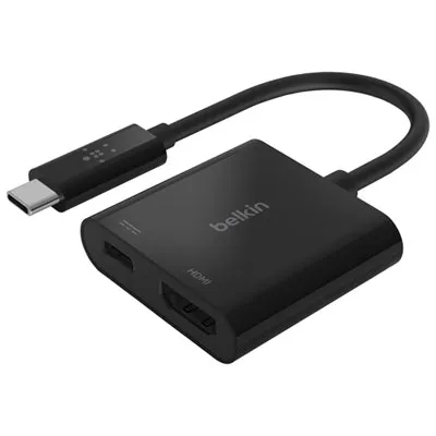 Belkin 2-In-1 USB-C to HDMI & Charge Adapter (AVC002BTBK)