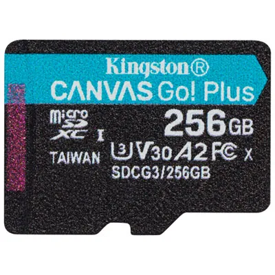 Kingston Canvas Go Plus 256GB 170MB/s microSDXC Memory Card