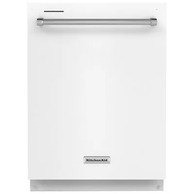 KitchenAid 24" 39dB Built-In Dishwasher with Third Rack (KDTE204KWH) - White