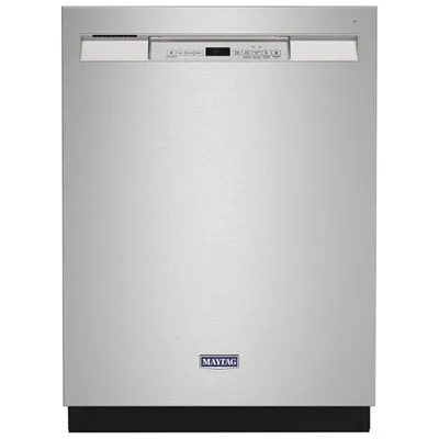 Maytag 24" 50dB Built-In Dishwasher w/ Stainless Steel Tub (MDB4949SKZ) - Stainless Steel