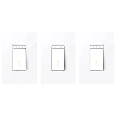 TP-Link Kasa Smart Wi-Fi Dimmer Light Switch - 3-Pack