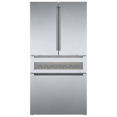 Bosch 36" 21.2 Cu. Ft. French Door Refrigerator with Ice Dispenser (B36CL81ENG) - Stainless Steel
