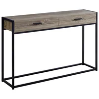 Monarch Modern Rectangular Metal Base Console Accent Table
