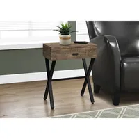 Monarch Modern Rectangular End Table With Storage