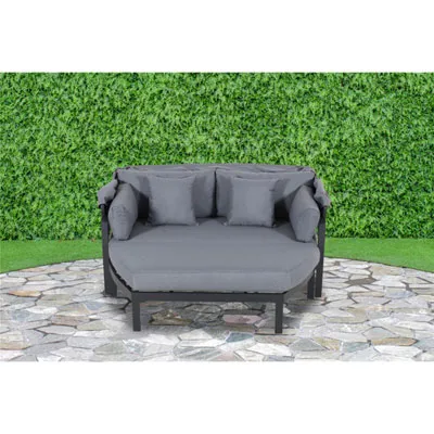 Seychelle Outdoor Day Bed - Dark Grey