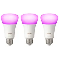 Philips Hue A19 Smart Bluetooth LED Light Bulbs - 3 Pack - White & Colour Ambiance - Only at Best Buy