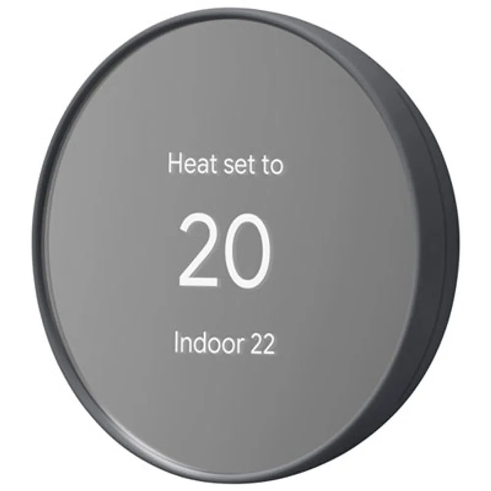 Google Nest Wi-Fi Smart Thermostat - Charcoal