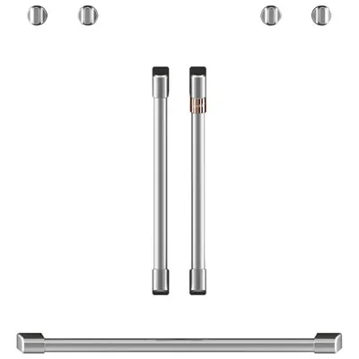 Café 7-Piece Wall Oven Handle & Knob Kit (CXWDFHKPMSS) - Brushed Stainless