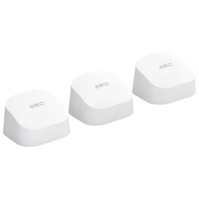 eero 6 AX1800 Whole Home Mesh Wi-Fi 6 System (B086P34DPF) - 3 Pack