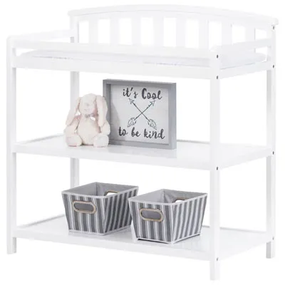 Forever Eclectic Curve Top Changing Table - Matte White