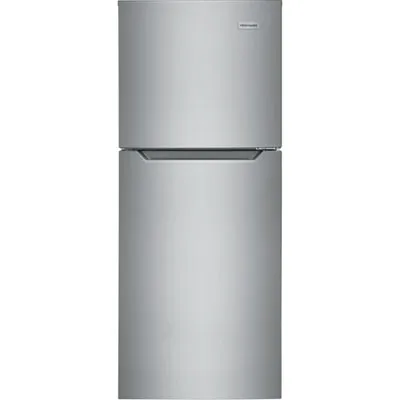 Frigidaire 24" 10.1 Cu. Ft. Top Freezer Refrigerator (FFET1022UV) - Brushed Steel