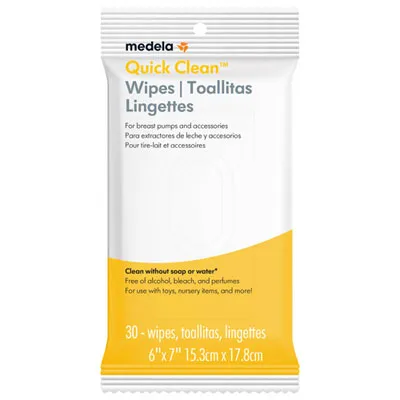 Medela Quick Clean Wipes - 30 Pack