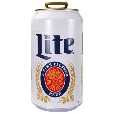 Miller Lite 0.19 Cu. Ft. Freestanding Bar Fridge (ML06) - Grey