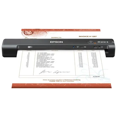 Epson WorkForce ES-60W Wireless Portable Document Scanner