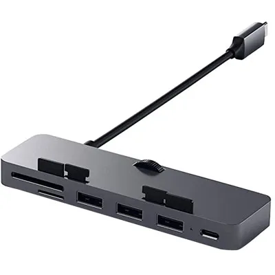 Satechi 6-Port USB-C Clamp Hub for iMac/iMac Pro (2017) (ST-TCIMHM) - Space Grey