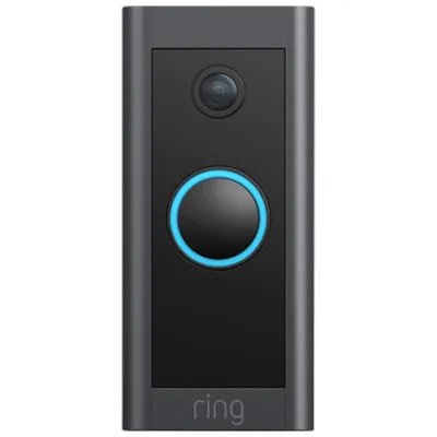 Ring Wired Wi-Fi Video Doorbell - Black