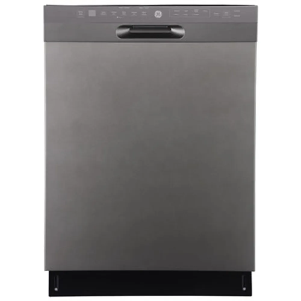 GE 24" 48dB Built-In Dishwasher with Stainless Steel Tub & Third Rack (GBF655SMPES) - Slate