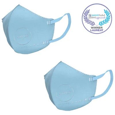 AirPop Kids Reusable Polyester Kids Face Mask - 2 Pack - Blue