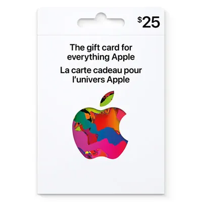 Apple Gift Card - $25 - In-Store Only