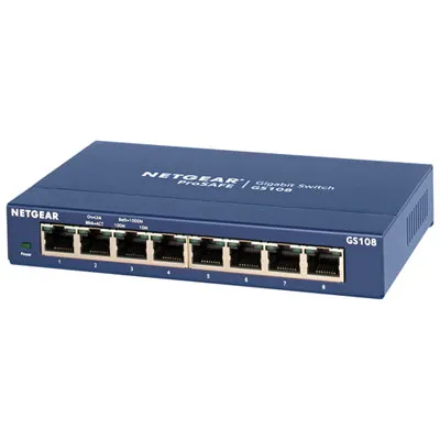 NETGEAR 8-Port Gigabit Network Switch (GS108)