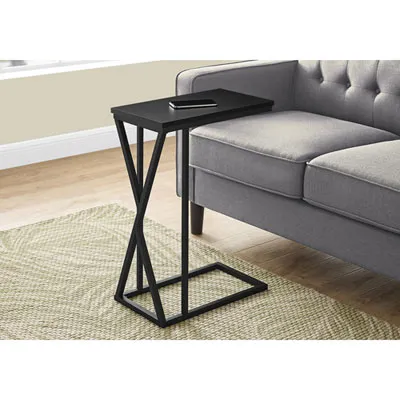 Monarch Contemporary Rectangular Accent Table - Black