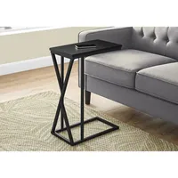 Monarch Contemporary Rectangular Accent Table - Black