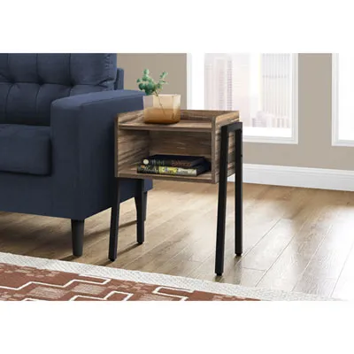 Monarch Contemporary Rectangular End Table - Brown