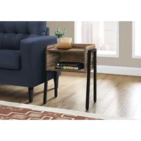 Monarch Contemporary Rectangular End Table - Brown