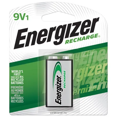 Energizer NH22NBP NiMH "9V" 1-Pack Rechargeable Battery