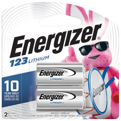 Energizer E2 EL123BP2 3V 2-Pack Lithium Battery