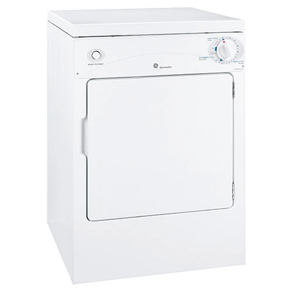 GE 22.8" Electric Dryer (PSKP333EBWW) - White