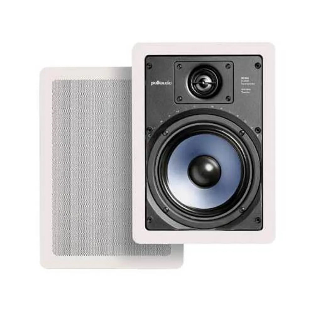 Polk Audio RC65i 100-Watt In-Wall Speakers - White - Pair