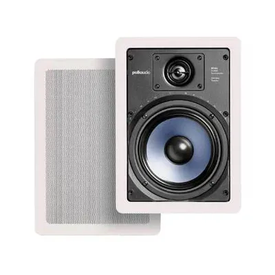 Polk Audio RC65i 100-Watt In-Wall Speakers - White - Pair