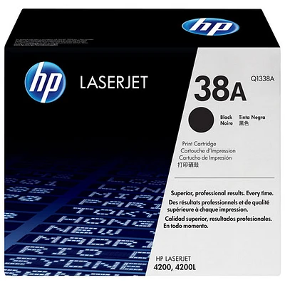 Cartouche de poudre d'encre noire LaserJet 38A de HP (Q1338A)