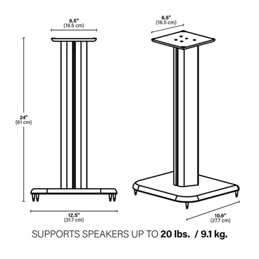 Sanus Speaker Stands (BF24B-03)