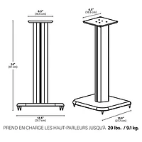 Supports de haut-parleurs de Sanus (BF24B-03)