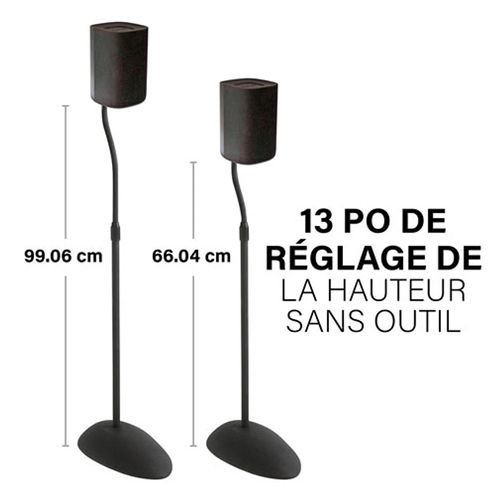 Support de haut-parleur ajustable de Sanus (HTB3b-03)