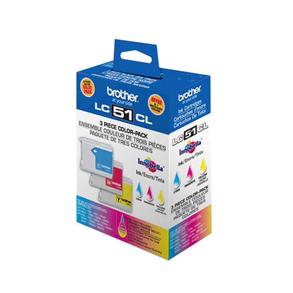 Brother LC51CL Colour Ink - 3 Pack