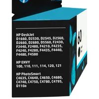 HP 60 Black Ink (CC640WN#140)